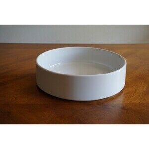 White Signed " Bauhaus" Trend Pacific Serving Vegetable Bowl 9" Isamu Kenmochi